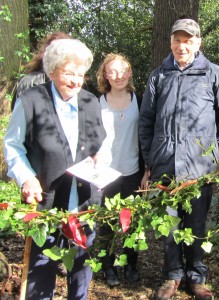 Mollie Martineau Launching the Nature Trail